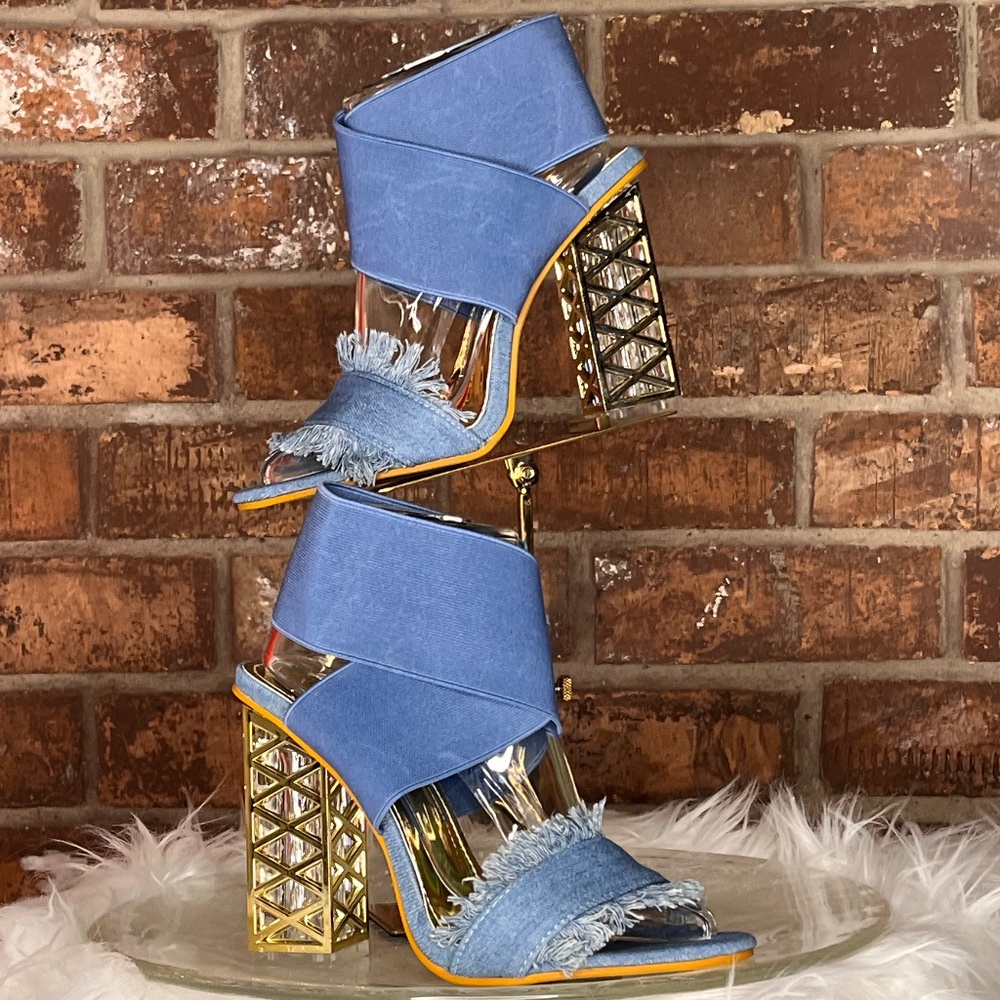 Denim Open Toe Sandals
